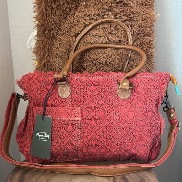 Myra Triple Fork Ranch Tote Bag - Picture 1 of 11